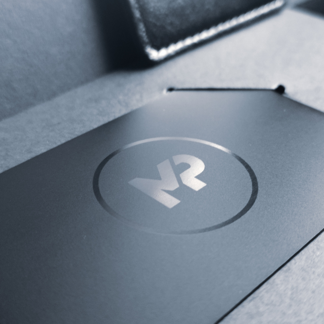 Metal Stainless Steel NFC Digital Business Card by BLKCARDS customized with logo