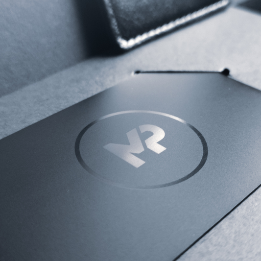 Metal Stainless Steel NFC Digital Business Card by BLKCARDS customized with logo