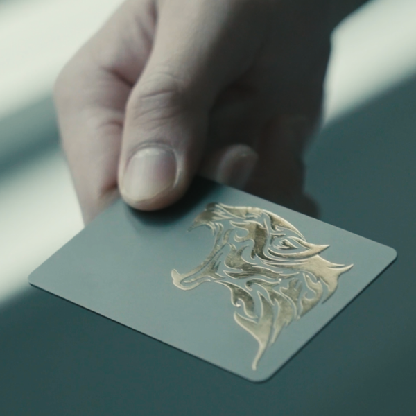 NFC Business Card - Black PVC (customized with your logo)