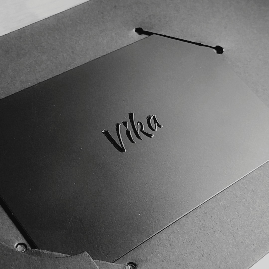 NFC Business Card - Black PVC (customized with your logo)